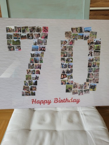 Klantfoto van Jana voor beoordeling Afdruk Fotocollage Canvas 60x40cm