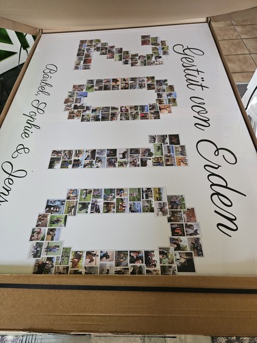 Photo du client Denise pour l'évaluation Impression Photocollage Toile 120x80cm