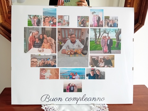 Foto del cliente Marina per la recensione Stampa Fotocollage Poster 50x40cm