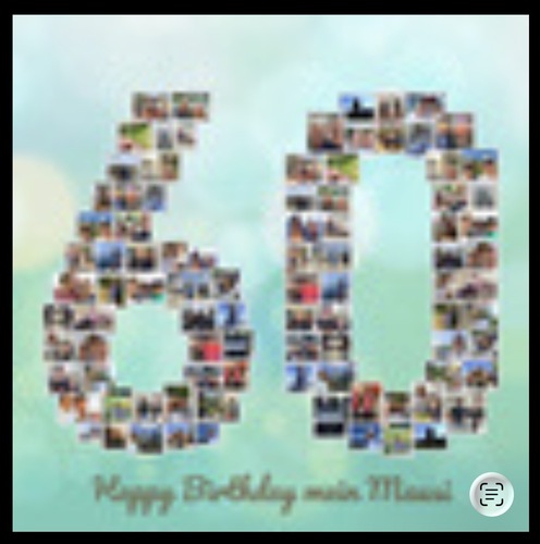 Customer Photo by Sylke for Review Print Photo Collage Framed Poster (wood, black) 70x70cm