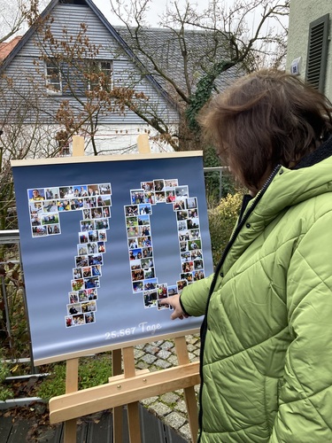 Customer Photo by Christine for Review Print Photo Collage Poster 70x70cm