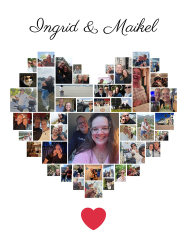 Foto del cliente Maikel para la valoración Impresión Fotocollage Póster enmarcado (madera, natural) 60x80cm