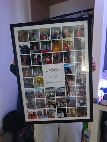 Customer Photo by Aurélie for Review Print Photo Collage Framed Poster (wood, black) 50x70cm