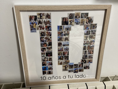 Photo du client Carlos pour l'évaluation Impression Photocollage Affiche 30x30cm