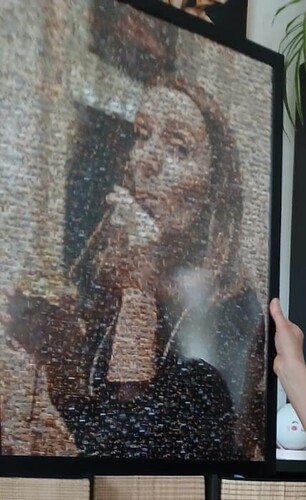 Photo du client Sina pour l'évaluation Impression Photomosaïque [En ligne] Affiche 50x70cm